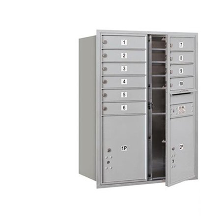 SALSBURY INDUSTRIES Salsbury 3711D-10AFP 4C Horizontal Mailbox Includes Master Commercial Locks - 11 Door H 3711D-10AFP